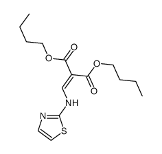 dibutyl 2-[(1,3-thiazol-2-ylamino)methylidene]propanedioate结构式