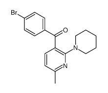 (4-bromophenyl)-(6-methyl-2-piperidin-1-ylpyridin-3-yl)methanone结构式