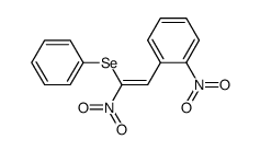 1-Nitro-2-((Z)-2-nitro-2-phenylselanyl-vinyl)-benzene结构式