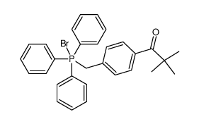 <4-(2,2-dimethyl-1-oxopropyl)benzyl>triphenylphosphonium bromide结构式