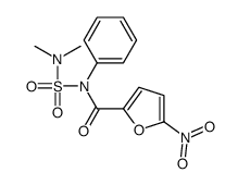 N-(dimethylsulfamoyl)-5-nitro-N-phenylfuran-2-carboxamide结构式