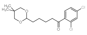 2',4'-DICHLORO-5-(5,5-DIMETHYL-1,3-DIOXAN-2-YL)VALEROPHENONE结构式