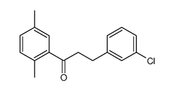 3-(3-CHLOROPHENYL)-2',5'-DIMETHYLPROPIOPHENONE Structure