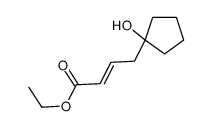 ethyl 4-(1-hydroxycyclopentyl)but-2-enoate Structure