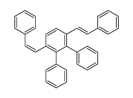 2,3-diphenyl-1,4-bis(2-phenylethenyl)benzene Structure