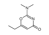 2-(dimethylamino)-6-ethyl-1,3-oxazin-4-one结构式