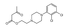 2-[4-(2,3-dichlorophenyl)piperazin-1-yl]ethyl 3-oxobutanoate Structure