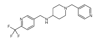 3-Pyridinemethanamine, N-[1-(4-pyridinylmethyl)-4-piperidinyl]-6-(trifluoromethyl)结构式