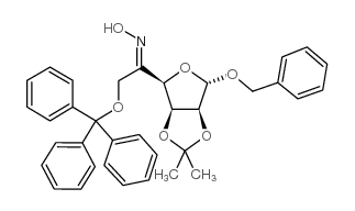 BENZYL 2,3-O-ISOPROPYLIDENE-6-O-TRITYL-5-KETO-ALPHA-D-MANNOFURANOSIDE, 5-OXIME picture