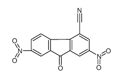 2,7-dinitro-9-oxofluorene-4-carbonitrile结构式