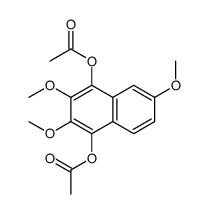 2,3,6-Trimethoxy-1,4-naphthalenediyl diacetate结构式