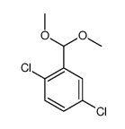 1,4-dichloro-2-(dimethoxymethyl)benzene结构式