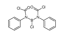 Chlor-N,N'-diphenyl-N,N'-dichlorformyl-diamino-borin结构式