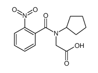 Glycine, N-cyclopentyl-N-(2-nitrobenzoyl) Structure
