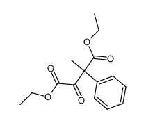 (+/-)-2-Methyl-2-phenyl-3-oxo-bernsteinsaeure-diethylester结构式