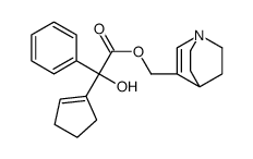 1-azabicyclo[2.2.2]oct-2-en-3-ylmethyl 2-(cyclopenten-1-yl)-2-hydroxy-2-phenylacetate Structure