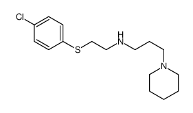 N-[2-(4-chlorophenyl)sulfanylethyl]-3-piperidin-1-ylpropan-1-amine Structure