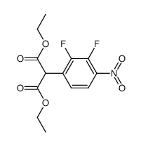 diethyl 2-(2,3-difluoro-4-nitrophenyl)malonate Structure