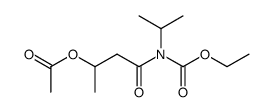 4-((ethoxycarbonyl)(isopropyl)amino)-4-oxobutan-2-yl acetate结构式