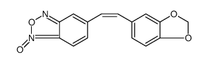 2,1,3-Benzoxadiazole, 5-[(1Z)-2-(1,3-benzodioxol-5-yl)ethenyl]-, 1-oxide结构式