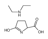 5-oxo-L-proline, compound with diethylamine (1:1)结构式