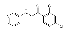 Ethanone, 1-(2,4-dichlorophenyl)-2-(3-pyridinylamino) Structure
