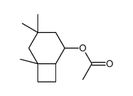 4,4,6-trimethylbicyclo[4.2.0]oct-2-yl acetate结构式
