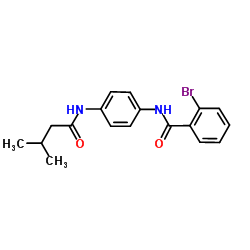 2-Bromo-N-{4-[(3-methylbutanoyl)amino]phenyl}benzamide Structure