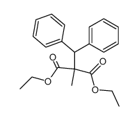diethyl (diphenylmethyl)methylmalonate结构式