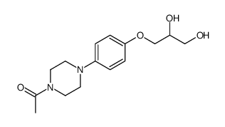 1-[4-[4-(2,3-dihydroxypropoxy)phenyl]piperazin-1-yl]ethanone结构式