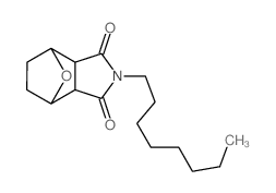 2-octyl-3a,4,5,6,7,7a-hexahydro-octahydro-1H-4,7-epoxyisoindole-1,3-dione结构式