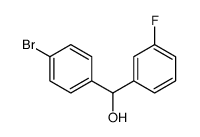 (4-bromophenyl)-(3-fluorophenyl)methanol structure
