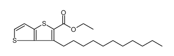 乙基 3-十一烷基噻吩并[3,2-b]噻吩-2-甲酸酯结构式