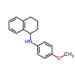1,2,3,4-四氢-N-(4-甲氧基苯基)-1-萘胺结构式
