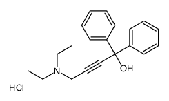 4-(diethylamino)-1,1-diphenylbut-2-yn-1-ol,hydrochloride结构式