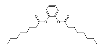 octanoic acid 2-octanoyloxy-phenyl ester Structure