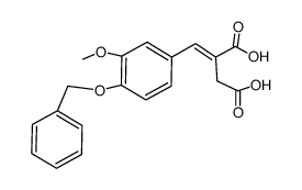 (E)-2-(4'-benzyloxy-3'-methoxybenzylidene)succinic acid Structure
