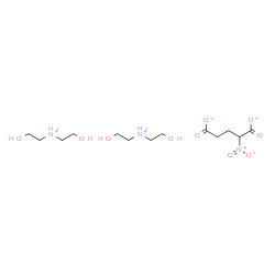 bis[bis(2-hydroxyethyl)ammonium] nitroglutarate结构式