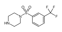 1-[3-(三氟甲基)苯磺酰基]哌嗪结构式