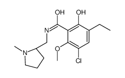 5-chloro-3-ethyl-2-hydroxy-6-methoxy-N-[[(2S)-1-methylpyrrolidin-2-yl]methyl]benzamide结构式