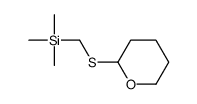 trimethyl(oxan-2-ylsulfanylmethyl)silane Structure