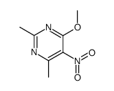 4-methoxy-2,6-dimethyl-5-nitro-pyrimidine Structure