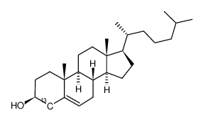 cholesterol-4-13c结构式
