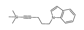 1-(5-(trimethylsilyl)pent-4-ynyl)-1H-indole Structure