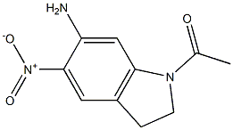 1-Acetyl-6-amino-5-nitroindoline Structure