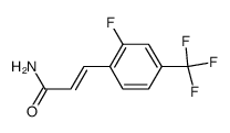 3-(2-fluoro-4-trifluoromethyl-phenyl)-acrylamide结构式