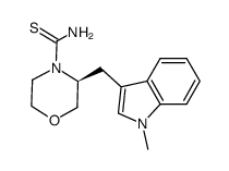 (3S)-3-[(1-methyl-1H-indol-3-yl)methyl]morpholine-4-carbothioamide结构式