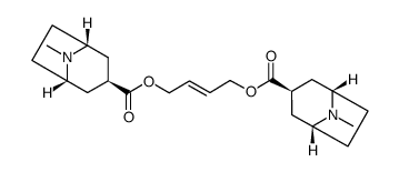 2-butene-1,4-diol bis(tropane-3β-carboxylate)结构式