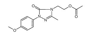2-[2-(4-methoxyphenyl)-5-methyl-3-oxo-2,4-dihydro-3H-1,2,4-triazol-4-yl]ethyl acetate结构式