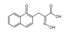 2-hydroxyimino-3-(1-oxy-[2]quinolyl)-propionic acid Structure